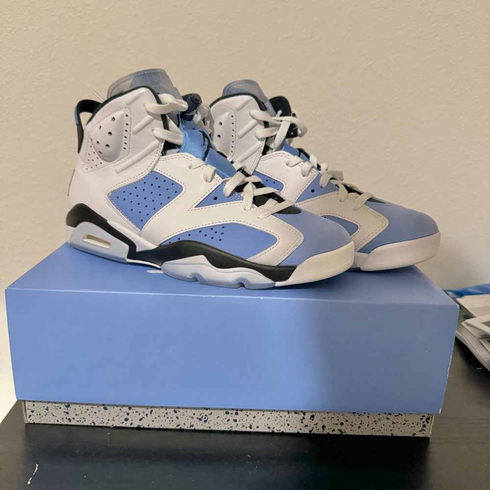 Jordan’s 6 Retro UNC White - Men’s Size 9 1/2